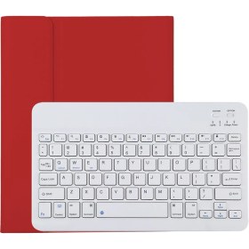 Resim Sunsky Bluetooth Beyaz Klavye Mikrofiber Deri Koruyucu Kılıfkırmızı (Yurt Dışından) 