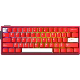 Resim Aula Ag60 Pro Alüminyum Manyetik Klavye Hall Effect Aether Switch 8000hz Rgb Tkl Hot Swap Oyuncu Klavyesi Kırmızı 