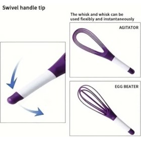 Resim İlkyaz Fashion Silikon Saplı 2 Işlevli Akıllı Çırpıcı 