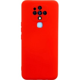 Resim Tecno Camon 16 Kılıf Nano Içi Kadife Silikon - KIRMIZI-(5796) 