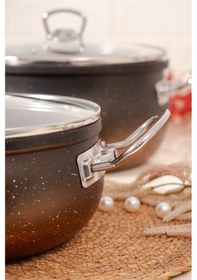 Resim Çarşıdayız 9 Parça Siyah Granit Tencere Seti -siyah 