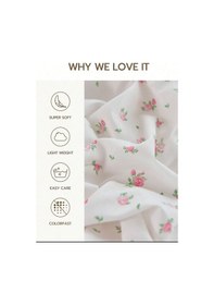 Resim Uçkan Home Tek Kişilik Nevresim Seti %100 Pamuk Pembe --UH-00050 