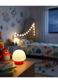 Resim Elana Design Mumi Mantar Abajur - Abajur Ve Çocuk Gece Lambası - Kırmızı 
