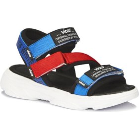 Resim Vicco Filet Lacivert Chester Sandalet Lacivert-Kırmızı 