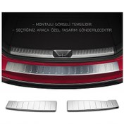 Resim Renault Megane 4 Arka Tampon Eşiği - Krom Taşlı (2 Parça) | 2016 ve Sonrası HB 