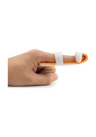 Resim Beyzbol Parmak Ateli - Baseball Finger Splint - Parmak Eklem Sabitleyici Medium Turuncu 