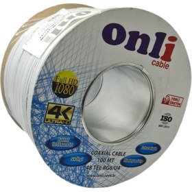 Resim Onli RG59-U4 Mini Tekli Anten Kablosu 200METRE 