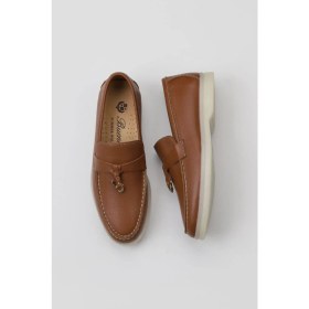 Resim Bueno Shoes Taba Flotter Deri Kadın Loafer 05WS101 