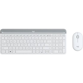 Resim Logıtech Mk470 Beyaz, 920-009436, Kablosuz, Türkçe Q, Klavye Mouse Set Lazer 