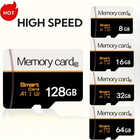 Resim 8GB/16GB/32GB/64GB/128GB Kapasitelerde Mevcuttur, Mobil Telefonlar, Dizüstü Bilgisayarlar ve Veri, Fotoğraflar ve Müzik İçin Bellek Kartı Depolama İçin Uygun. 