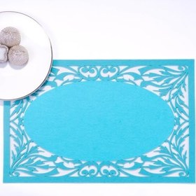 Resim Bimotif Keçe amerikan servis, bebe mavi, 29x45 cm 2 adet 