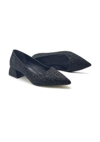 Resim Kindep Biella Kısa Topuklu Kadın Ayakkabı Siyah Siyah 