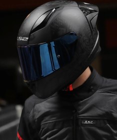 Resim LS2 Rapıd 2 Race Takaroa Mat Siyah Kask 