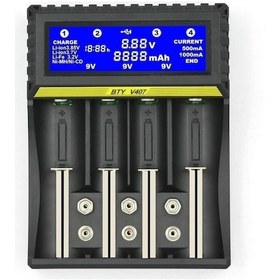 Resim Çok Fonksiyonlu Pil Şarj Cihazı 18650 Lityum İyon Pil Nikel Metal Hidrit Nikel Kadmiyum Aa Aaa 9v Pil Şarj Cihazı Lcd Ekranlı Akıllı Şarj Cihazı 