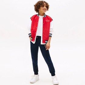Resim Tommy Hilfiger Cuffed Leg Logo Çocuk Lacivert Eşofman Altı 
