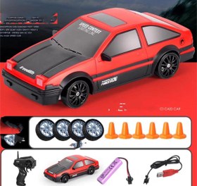 Resim 2.4G Drift Rc Car 4WD RC Drift Car Toy Remote Control GTR Model AE86 Vehicle Car RC Racing Car Toy For Children Christmas Gifts - 124 Circuit Subaru / Standard 