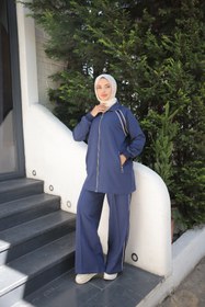 Resim MİMİ Luxury Wear Kadın Tesettür Eşofman Takımı Fermuarlı & Alt Üst Takım 