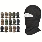 Resim Multicam Taktik Balaclava - Askeri, Airsoft, Avcılık ve Bisiklet için Tam Yüz Maskesi - Kalkan Kapaklı Kamuflaj Şalı 