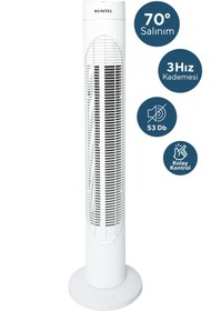 Resim KUMTEL Ktf-259 Kule Tipi Vantilatör Beyaz 