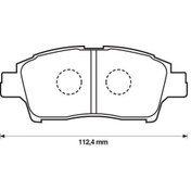 Resim MGA 55286 Fren Balatası Ön Yaris 99-05 1.0 16V 1.3 