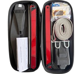 Resim Bilgeden Kırmızı Ekonomik Eva Trafik Seti ve 1 kg Yangın Tüpü 4 Yıl Etiketli Tüvtürk Onaylı Araç Trafik ve İlk Yardım Seti 