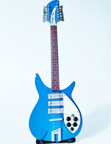 Resim El Yapımı 1/4 Ölçek Minyatür Elektro Gitar Rickenbacker 330 12s 