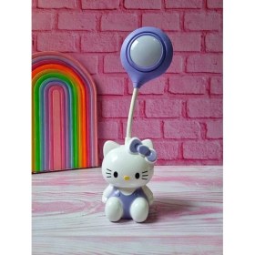 Resim Sanrio Hello Kitty Tasarımlı Şarzlı Çocuk Odası Masa Lambası 