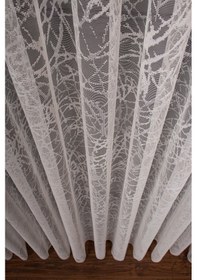 Resim Cam Kırığı Desen Örme Tül Perde 1207 