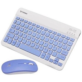 Resim Torima TMK-04 Mor Kablosuz Klavye ve Mouse Seti 