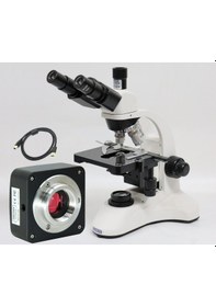 Resim Ece Opto-edu Dijital Mikroskop Trinoküler 2000x Büyütmeli Biyoloji Mikroskobu Ve 8.0mp Mikroskop Kamerası Usb Bağlantılı Alüminyum Bavulda 