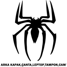 Resim Rs Auto Aksesuar Örümcek Siyah 20 x 20 cm 