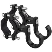 Resim 2 Adet Bisiklet Evrensel Kanca Motosiklet Asma Çantası Pençe Kancası Çok Fonksiyonlu Kask Kancası Bisiklet Alüminyum Alaşım Askı Kanca Tutucu Siyah 