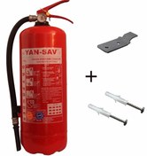 Resim YAN-SAV 6kg Yangın Tüpü, Askı Aparatı, Dübel Vida 3lü Set 