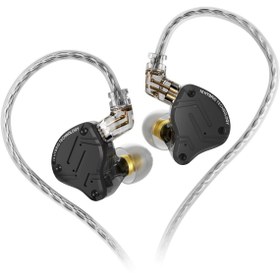 Resim KZ ZS10 Pro X 10MM Dinamik Sürücü 2Pin Altın Kaplama Fiş Kulaklık Müzik Spor Arama Kulak İçi Monitör... 