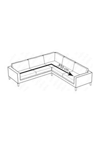 Resim Starmall Jakarli Şal Desen 7 Kişilik L Köşe Koltuk Örtüsü, Esnek Koltuk Kılıfı, Osmanlı Desen 550cm Bordo bordo 