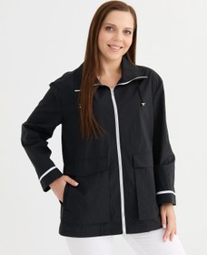 Resim Selen Siyah Kadın Trençkot 26YSL9579 