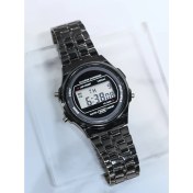 Resim 2xudc Siyah Vintage Vintage Dijital Kol Saatleri LCD Ekran Spor Kol Saati Elbise Dijital Saat Bilezik Klasik Kol Saati (Yurt Dışından) 