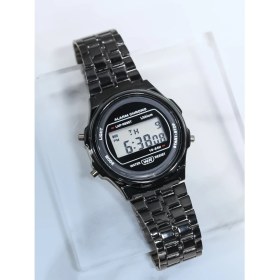 Resim 2xudc Siyah Vintage Vintage Dijital Kol Saatleri LCD Ekran Spor Kol Saati Elbise Dijital Saat Bilezik Klasik Kol Saati (Yurt Dışından) 