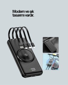Resim Ceylan Adam Apple Uyumlu iPhone Ve Android 10000mah Powerbank Hem Kablolu Hem Kablosuz Çok Renkli 