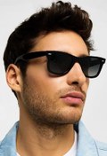 Resim Takı Dükkanı Wayfarer Siyah Polarize Unisex Güneş Gözlüğü Ln008 