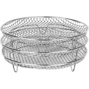 Resim Air Fritöz Gowise Için Üç Istiflenebilir Dehidrator Rafları Philips Ninja Paslanmaz Çelik Hava Fritöz Rafı Tüm 4.2 - 5.8qt (Yurt Dışından) 