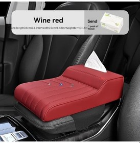 Resim Chuangyinshop Bordo 3ü 1 Açar Konsol Kolçak Yükseltici Tampon Genişletilmiş Peçetelik 