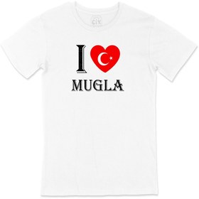 Resim I Love Muğla Tişört 