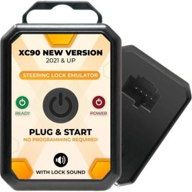 Resim Volvo XC90 - S90 - V60 - XC60 Yeni Versiyon 2021 ve Üzeri Direksiyon Kilidi Emülatörü Simülatörü (Kilitleme Sesiyle Birlikte) 