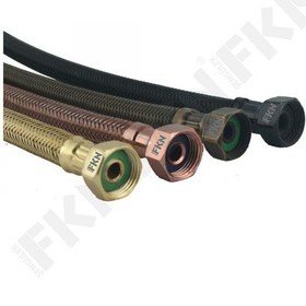 Resim FKN Siyah Flex Spiral - Bağlantı Hortumu 3/8 - 3/8 40 Cm 