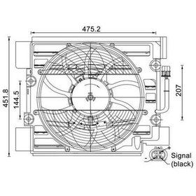 Resim Esse Oto - E39 Klima Fan Motoru Komple 99-03 Bhr Acf 24 000s 64546921395 