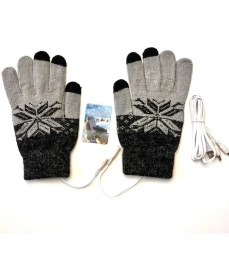 Resim Yuanbao USB Sıcak Eldiven Isıtma Örme Eldiven (Yurt Dışından) 