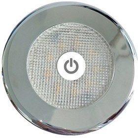 Resim Krom Gömme Düğmeli Led Spot No.1 - Beyaz 