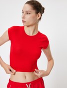 Resim Modal Karışımlı Slim Fit Kap Kol Body 