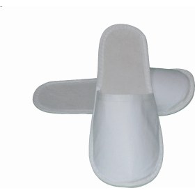 Resim Bezendam Otel Terlik 100 Çift - Tabanı Astarlı Sayası Biyeli 80 gr Tela Terlik, Kullan At Terlik 